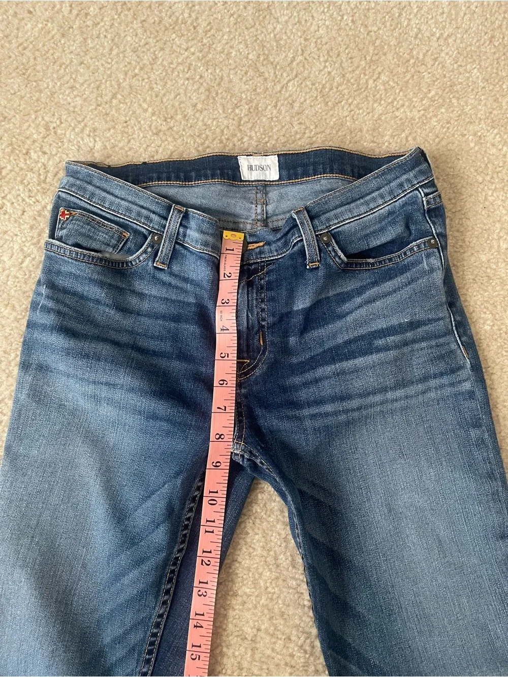 Hudson Jeans Boyfriend Jeans in Medium Blue 29 - Picture 7 of 10